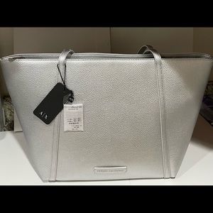 Armani Exchange trendy gray  Tote bag NEW